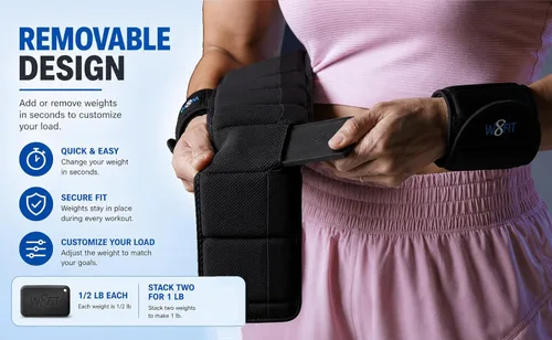 Miniatura 5 de W8FIT Cinturón Ajustable con Peso para Caminar y Hacer Ejercicio