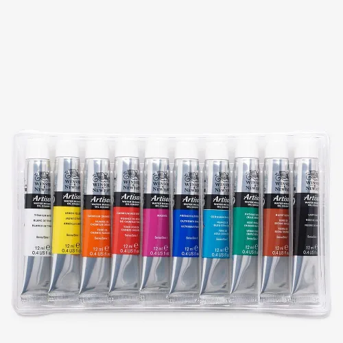 Miniatura 19 de Winsor & Newton Set de 10 tubos de pintura al óleo al agua, 21 ml
