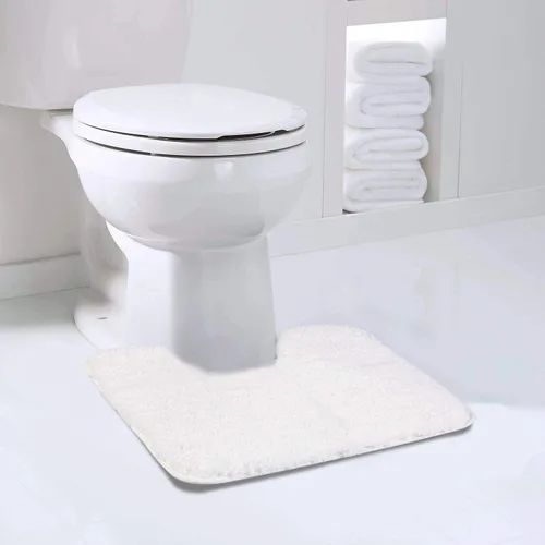 Miniatura 64 de Walensee Alfombra de baño antideslizante (16 x 24 pulgadas, color rubor) absorbente de agua, microfibra suave, lavable a máquina, alfombra de baño