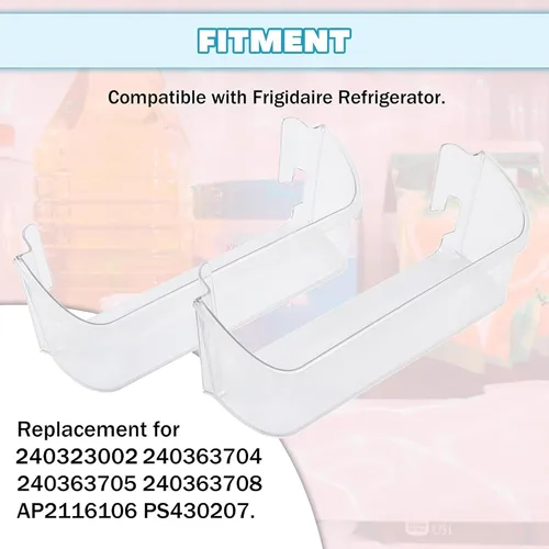 Miniatura 5 de Kojem 240323002 - Estante de repuesto para puerta de refrigerador lateral (inferior) compatible con frigidaire refrigerador 240363704 240363705