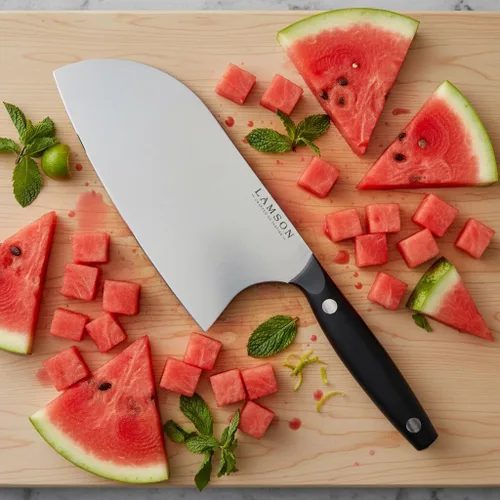 Miniatura 4 de Lamson Cuchillo chino Santoku vintage de 8 pulgadas (negro medianoche)