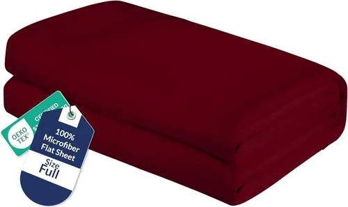 Miniatura 73 de Royale Linens Sábana Plana King – Sábanas Planas de Microfibra Cepillada Ultra Suave 1800 Solamente – Sin Arrugas y Resistente a las Manchas – Gris
