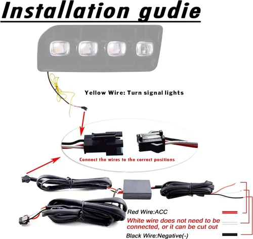 Miniatura 7 de Switchback - Lámpara LED ámbar blanca para parachoques delantero, antiniebla, diurna, secuencial, función de señal de giro LED compatible con Toyota