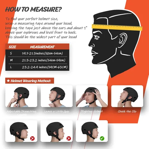 Miniatura 6 de Vihir Casco ajustable para deportes acuáticos para adultos con orejas, perfecto para kayak, navegación, surf 2-Negro