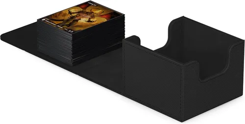 Miniatura 14 de Ultimate Guard Sidewinder 100+, caja de cubierta para 100 tarjetas TCG de doble manga, gris, cierre magnético y forro interior de microfibra para un