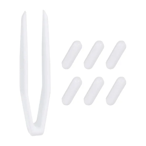 Miniatura 13 de PATIKIL Barra agitadora magnética, 0.394 x 0.236 pulgadas, 6 piezas de PTFE magnético, barra mezcladora magnética para vaso de precipitados de fondo