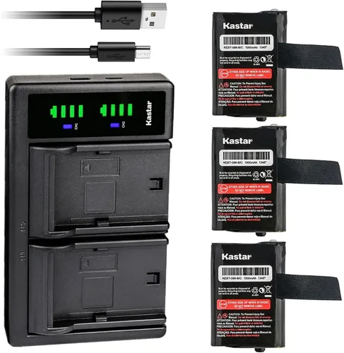 Miniatura 6 de Kastar Cargador de batería USB M53617 LTD2 compatible con Motorola TLKR T40 TLKR T41 TLKR T50 TLKR T61 TLKR T80 TLKR T81 T100 T100TP TLKR T80 Extreme