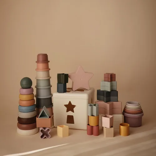 Miniatura 7 de Mushie - Juego de tazas apilables, 8 piezas Hecho en Dinamarca (Bosque)