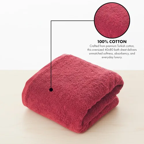 Miniatura 2 de THIRSTY Towels Toalla de baño de lujo de 40 x 80 pulgadas, 100% algodón turco, ultra suave, gruesa y absorbente, para baño, spa, playa y piscina