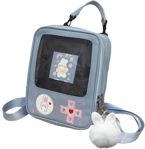 Eien Kaliforua Ita Bag - Bolsa de 3 vías para mujer, diseño de consola de juegos, mochila Kawaii de dibujos animados