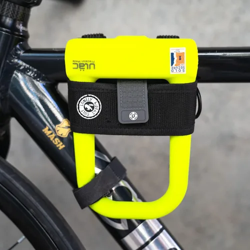Miniatura 5 de ULAC U Hold - Soporte universal de bloqueo en U, S 4.921 in, soporte de bloqueo de bicicleta negro para bloqueo en U y D-Lock, soporte de correa