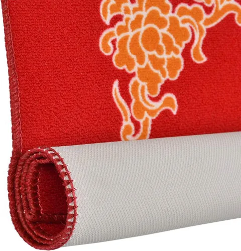 Miniatura 4 de Funda universal para mesa de Mahjong/Paigow/Poker/Dominos/Juego de mesa, alfombrilla antideslizante (rojo) 31.5" x 31.5"(80cm x 80cm)
