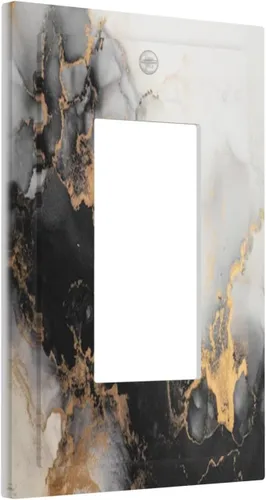 Miniatura 136 de Cubierta de Interruptor de Luz de 1 Gang de Mujer Africana, Placa de Pared Individual Basculante, Receptáculo de Cebras y Elefantes GFCI, Niña Mujer