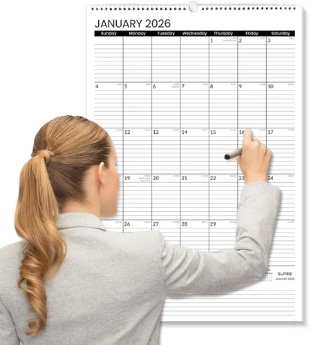 Miniatura 11 de SUNEE Calendario de pared grande 2026-2027, 22.75 x 15.5 pulgadas, calendario de julio de 21 meses (finaliza marzo de 2028), vertical extragrande