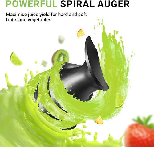 Miniatura 4 de AMZCHEF Cold Press Juicer, Juicers Machines - 3.2" Large Feed Chute for Whole Fruits & Vegetables, Stainless Steel Slow Masticating Juice Easy to