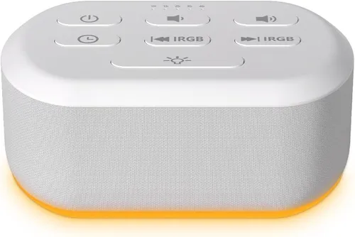 Miniatura 7 de Máquina de sonido con 30 sonidos relajantes, máquina de ruido blanco, luz nocturna de 12 colores para bebés, adultos, niños, máquinas de dormir, 36
