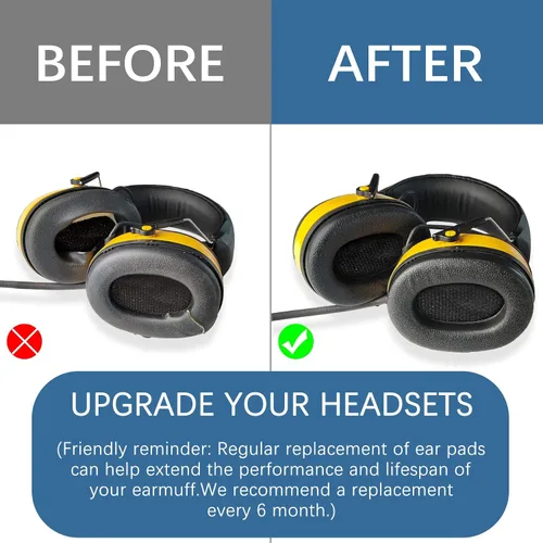 Miniatura 5 de PROHEAR Almohadillas de espuma de repuesto FEP01 (actualizadas) para auriculares de radio 3M WorkTunes Connect (90543, 90544, 90542, 90541,90507)