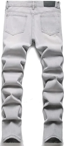 Miniatura 2 de AITITIA - Jeans rasgados de ajuste estándar para hombre