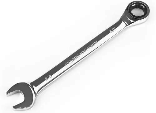 Miniatura 29 de Egofine Llave combinada de trinquete de 1-1/8 pulgadas SAE, llave de engranajes de grado industrial con diseño de 12 puntos, trinquete de 72