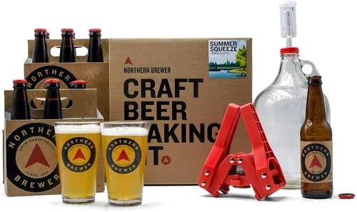 Miniatura 6 de Northern Brewer - Kit de inicio de fabricación de cerveza artesanal de 1 galón sin sifón, equipo y kit de recetas de cerveza (Irish Red Ale)