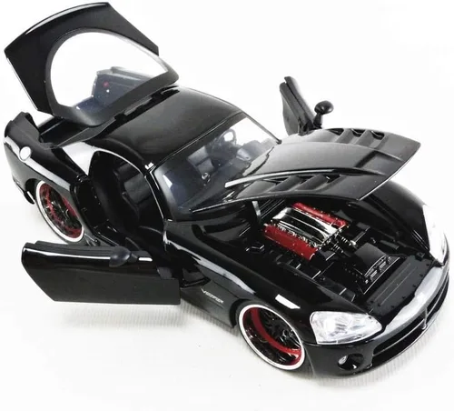 Miniatura 5 de Fast & Furious Letty's Dodge Viper SRT 10 1/24 Escala Diecast Car Negro