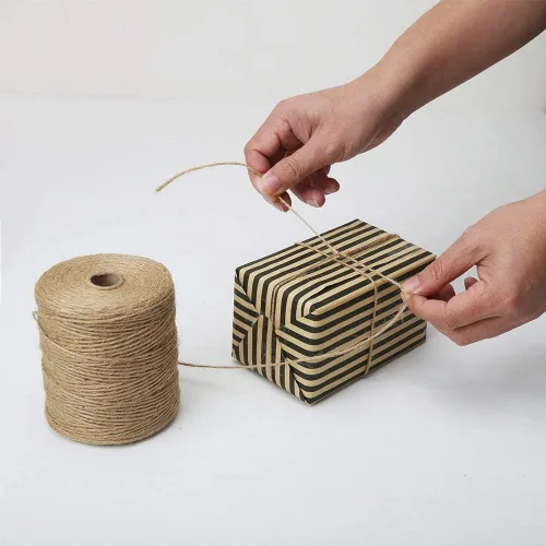 Miniatura 7 de Tenn Well Hilo de yute natural, 300 metros, cuerda de yute de 2 mm para manualidades y jardinería, hilo de yute marrón para envoltorios de regalo