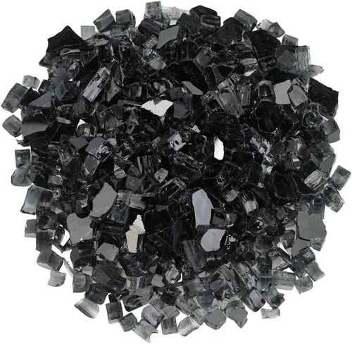 Miniatura 24 de American Fireglass vidrio refractario para fuego, con vidrio para hogar y vidrio para fuego de hoyo, 10 libras, Bronce