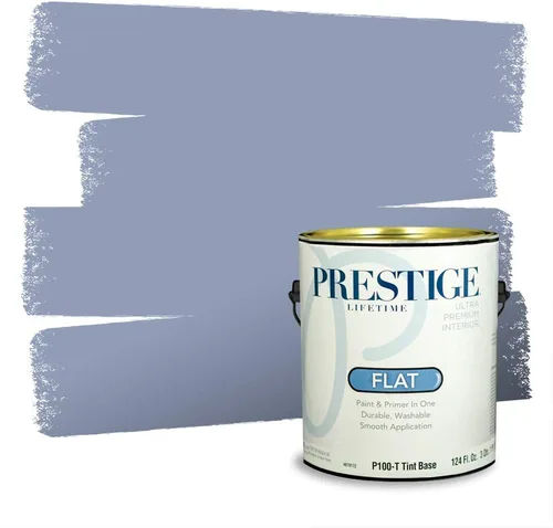 Miniatura 1116 de Pintura Exterior + imprimación PRESTIGE, todo-en-uno, 1 galón, acabado mate, color comparable al Valspar* Royal Gray* VS151-Gris real