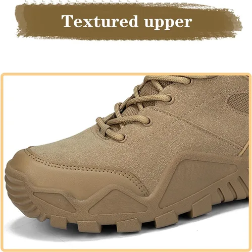Miniatura 4 de Kervaky Botas tácticas militares para hombre, botas de trabajo, botas de desierto, botas duraderas, botas de senderismo, botas de combate, botas