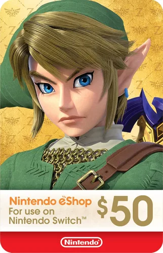 Tarjeta de regalo Nintendo eShop de $50 [Código digital]