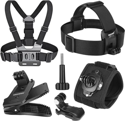 Miniatura 9 de NEEWER Basics Kit de Accesorios 16 en 1 Compatible con DJI OSMO Pocket 3, Mini Trípode, Varilla Selfie, Correa de Pecho, Montura Magnética