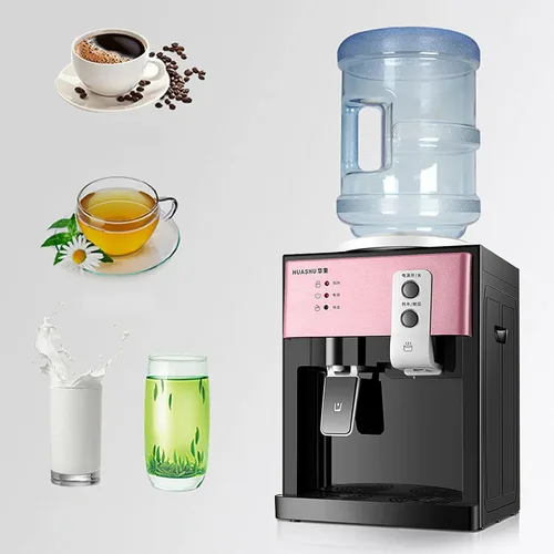 Dispensador de agua de encimera de carga superior para dispensador de enfriador de agua caliente y fría de 5 galones, pequeña máquina eléctrica de