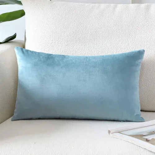 Miniatura 37 de Artscope Fundas de Almohada de Terciopelo de Lujo Súper Suaves Decorativas Cuadradas Fundas de Cojín para Sofá Sillón Dormitorio Decoración