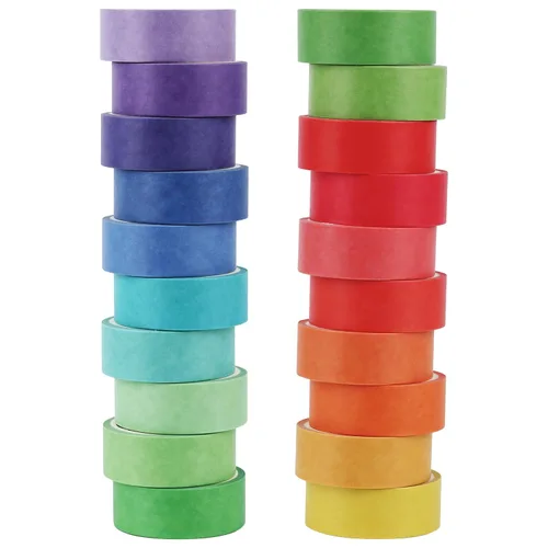 Miniatura 16 de Juego de cinta decorativa verde de 20 rollos de cinta washi del día de San Patricio para trébol de la suerte, cinta adhesiva para bricolaje del día