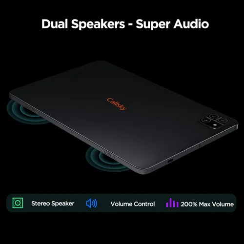Miniatura 5 de Callsky-Tab Tablet Android, tableta Android 15 de 10.1 pulgadas con procesador Octa-core RAM 12 GB ROM 64 GB (hasta 2 TB), resolución de 800 x 1280
