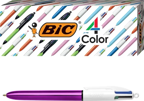 Miniatura 5 de BIC Bolígrafo retráctil Pro de 4 colores, surtido, paquete de 3