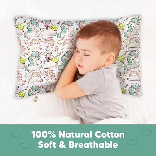 Miniatura 3 de KeaBabies Funda de almohada para niños pequeños de 13 x 18 pulgadas, funda de almohada de algodón orgánico para niños, niñas, funda de algodón suave