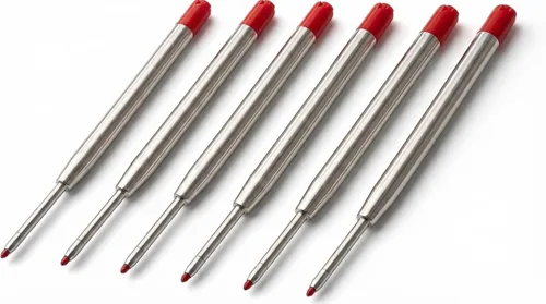 Miniatura 13 de Paquete de 20 repuestos de bolígrafo compatibles con TikiPen Black and Blue Parker. Tinta alemana de escritura suave y punta media de 0.039 in