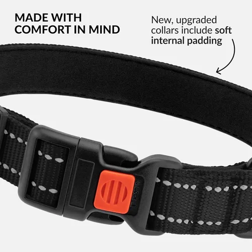 Miniatura 4 de CollarDirect Collar reflectante para perro o cachorro pequeño, mediano y grande con hebilla de liberación rápida, para niños y niñas, nailon