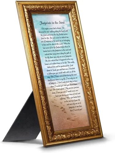 Miniatura 30 de Huellas en la arena inspirador arte de pared, decoración de playa, regalos cristianos para mujeres y hombres, decoración de pared cristiana, Get