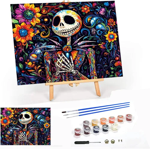 Miniatura 15 de Meothan Kits de pintura por números, pintura por números para adultos principiantes, kits de pintura de castillo de acuarela por números en lienzo 1
