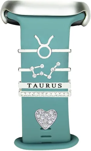 Miniatura 15 de Abalorios de Correa de Reloj Decorativos de 12 Constelaciones para Mujeres Compatibles con Apple Watch de 38 mm, 40 mm, 41 mm, 42 mm, 44 mm, 45 mm