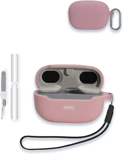 Miniatura 13 de Funda para JBL Endurance Race TWS True Wireless Sports Earbuds, WUNIAK Soft Silicone Protector, portátil, resistente a los arañazos, a los golpes