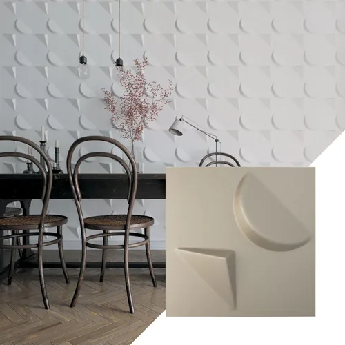 Miniatura 12 de Ekena Millwork WP12X12APWH 11 7/8 pulgadas de ancho x 11 7/8 pulgadas de alto Apollo EnduraWall Decorativo 3D Panel de pared cubre 0.98 pies