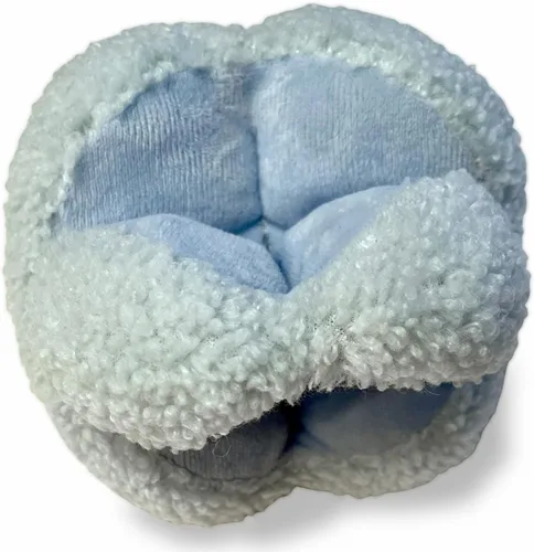 Miniatura 6 de Glory To Dog Blue Snuffle Knot - Juguete Interactivo para Perros, Pelota Rompecabezas de 4" con 8 Chilladores y Crujido – Juguete de Enriquecimiento