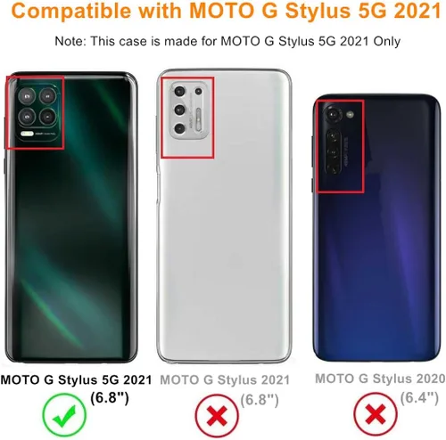Miniatura 2 de Funda para Moto G Stylus 5G, a prueba de golpes, delgada, flexible, TPU suave, bolsa de aire, anti-caída, para Motorola Moto G Stylus 5G 2021