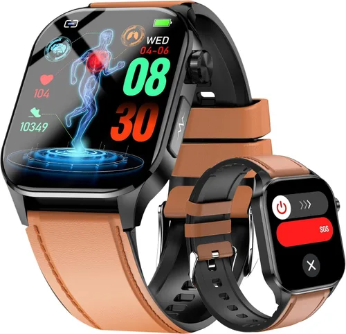 Miniatura 8 de Reloj Inteligente de Salud Avanzado para Hombres y Mujeres con Monitoreo en Tiempo Real de Frecuencia Cardíaca, Oxígeno en Sangre, Temperatura