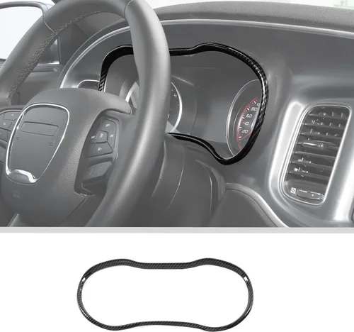 Miniatura 8 de Voodonala Consolas centrales de fibra de carbono ABS para cargador, tablero de instrumentos, accesorios interiores para Dodge Charger 2015-2024+, 1