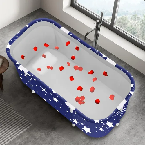 Miniatura 6 de Bañera Plegable Portátil, Bañera de Remojo Plegable para Adultos, Bañeras Independientes, Bañera de Agua Caliente, Baño de Hielo, Bañera SPA de Baño