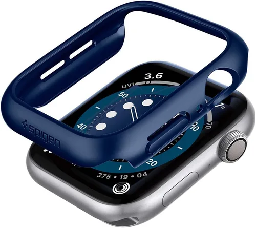 Miniatura 9 de Spigen Thin Fit - Funda diseñada para Apple Watch de 44 mm para Series SE3/SE2/6/SE/5/4 - Negro